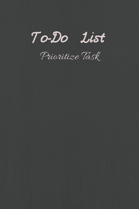 Front cover_To-Do List Prioritize Task