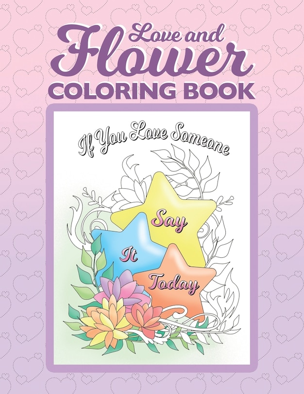 Couverture_Love and Flower Coloring Book