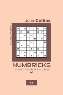 Front cover_Numbricks - 120 Easy To Master Puzzles 9x9 - 4