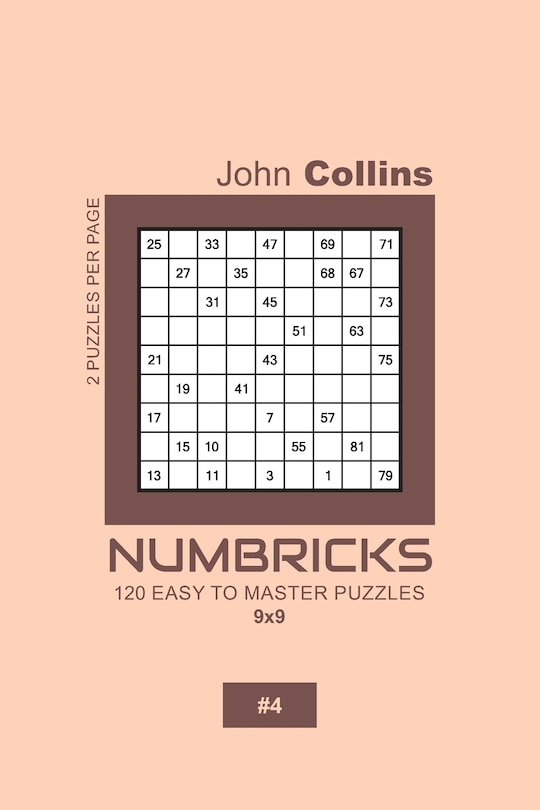 Front cover_Numbricks - 120 Easy To Master Puzzles 9x9 - 4