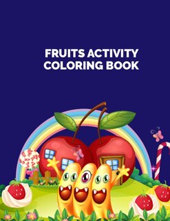 Front cover_Fruits Activity Coloring Book