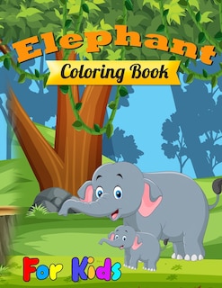Front cover_Elephant Coloring Book for Kids