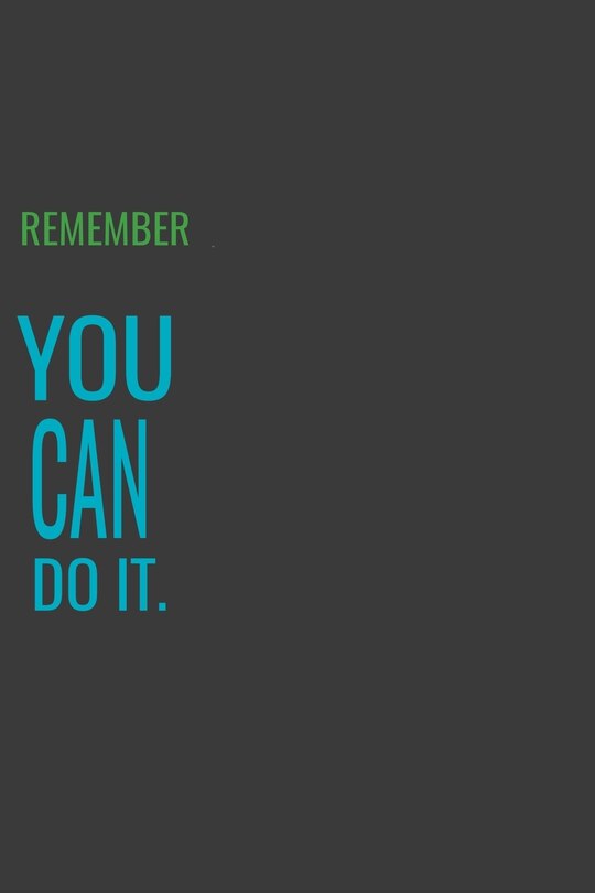 Front cover_Remember You Can Do It