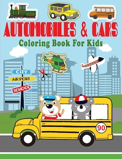 Front cover_Automobiles & Cars Coloring Book For Kids