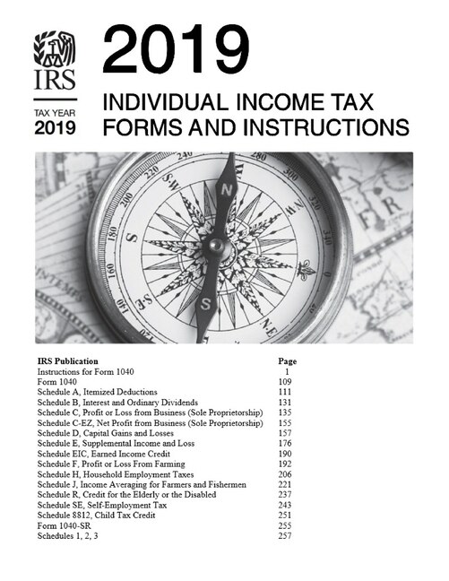 Front cover_2019 Individual Income Tax Forms and Instructions