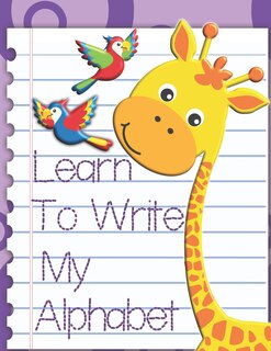 Couverture_Learn To Write My Alphabet