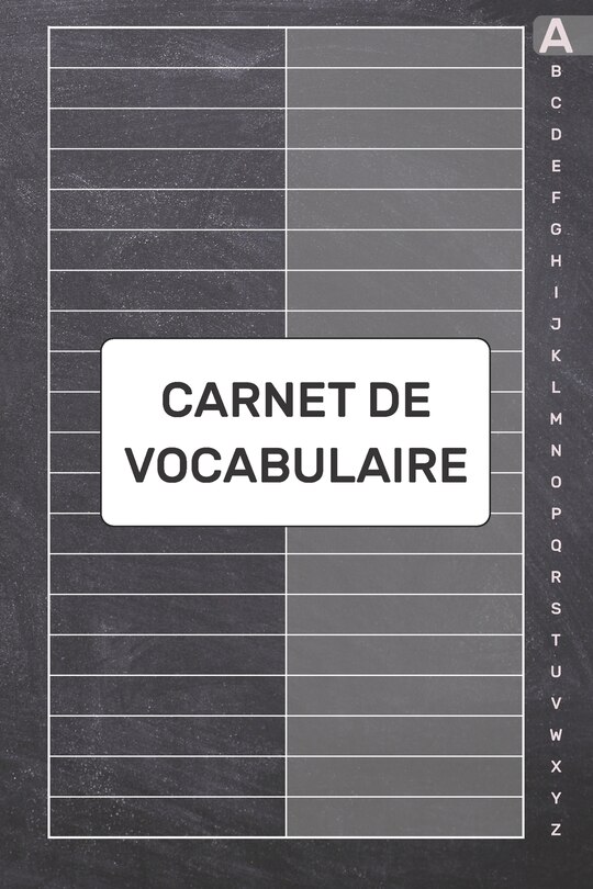 Front cover_Carnet de Vocabulaire