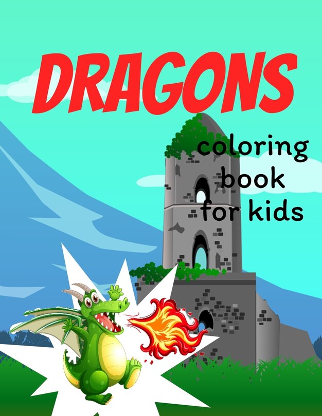 Front cover_Dragons coloring book for kids