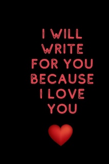 Couverture_I will write for you because I love
