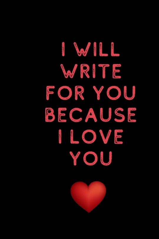 Couverture_I will write for you because I love