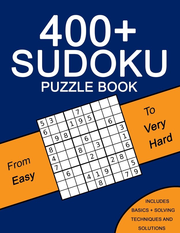 Front cover_400+ Sudoku Puzzle Book