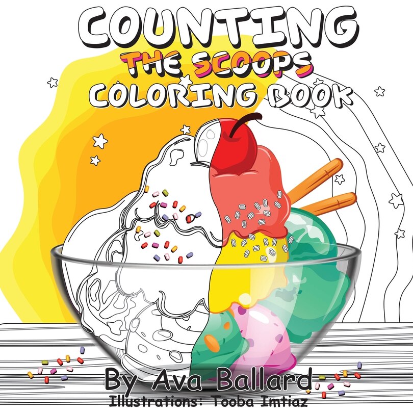 Front cover_Counting The Scoops - Coloring Book