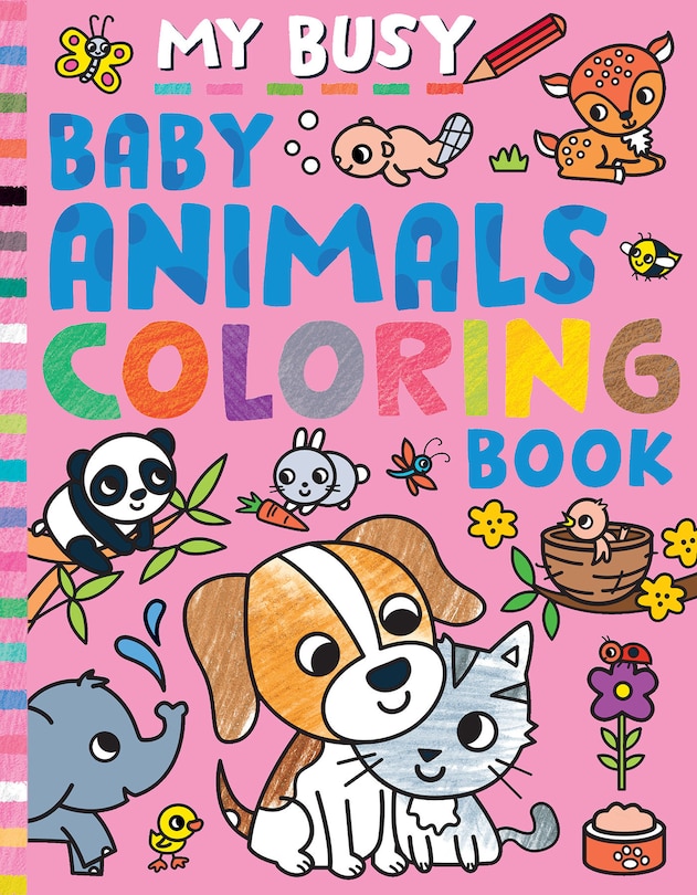 Front cover_My Busy Baby Animals Coloring Book