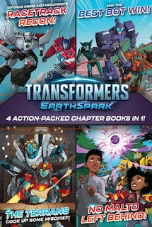 Front cover_Transformers EarthSpark 4 Action-Packed Chapter Books in 1!