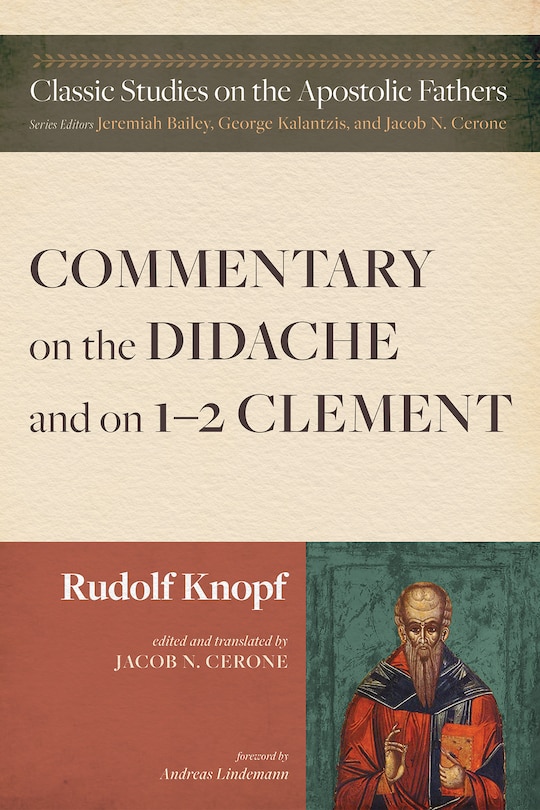 Front cover_Commentary on the Didache and on 1-2 Clement