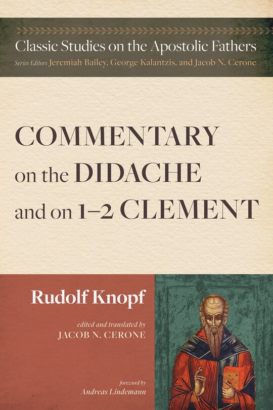 Couverture_Commentary on the Didache and on 1-2 Clement