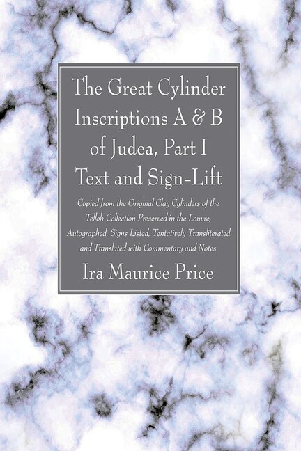 Couverture_The Great Cylinder Inscriptions A & B of Judea, Part I Text and Sign-Lift