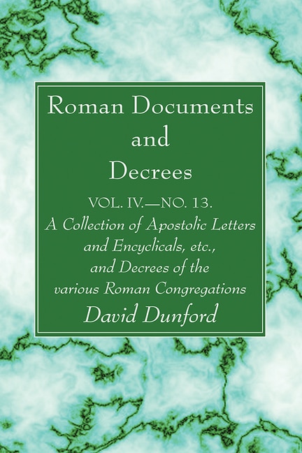 Front cover_Roman Documents and Decrees, Volume IV - No. 13