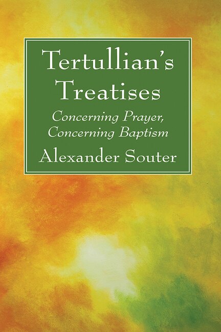 Front cover_Tertullian's Treatises