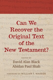 Couverture_Can We Recover the Original Text of the New Testament?