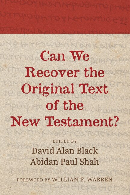 Couverture_Can We Recover the Original Text of the New Testament?