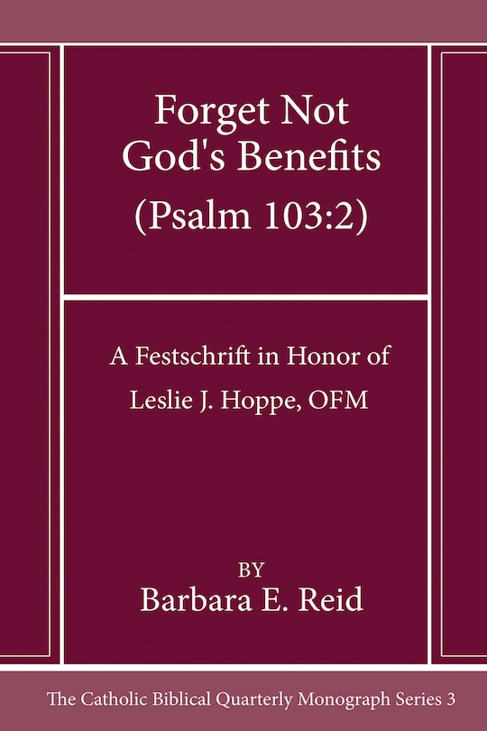 Couverture_Forget Not God's Benefits (Psalm 103