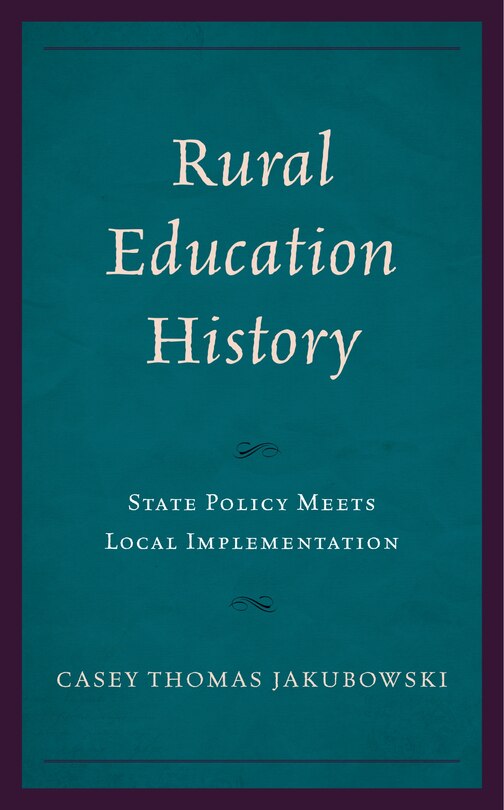 Front cover_Rural Education History