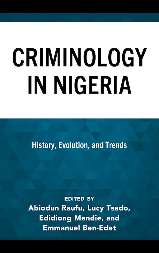 Front cover_Criminology in Nigeria