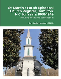 Couverture_St. Martin's Parish Episcopal Church Register, Hamilton, N.C. for Years