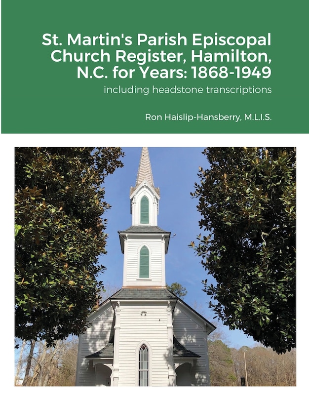 Couverture_St. Martin's Parish Episcopal Church Register, Hamilton, N.C. for Years