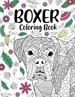 Front cover_Boxer Dog Coloring Book