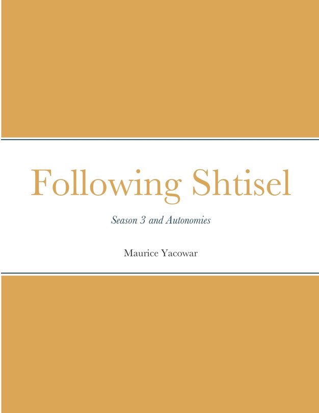 Front cover_Following Shtisel