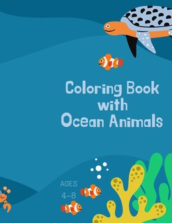 Couverture_Coloring book with ocean animals