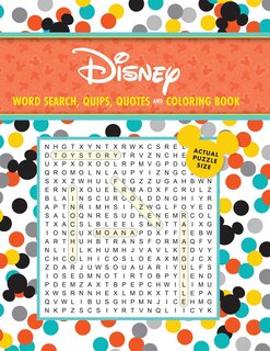 Front cover_Disney Word Search, Quips, Quotes and Coloring Book