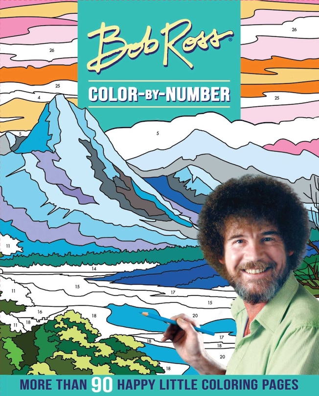Front cover_Bob Ross Color-by-Number
