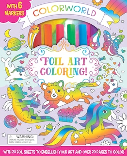 Front cover_ColorWorld: Foil Art Coloring!