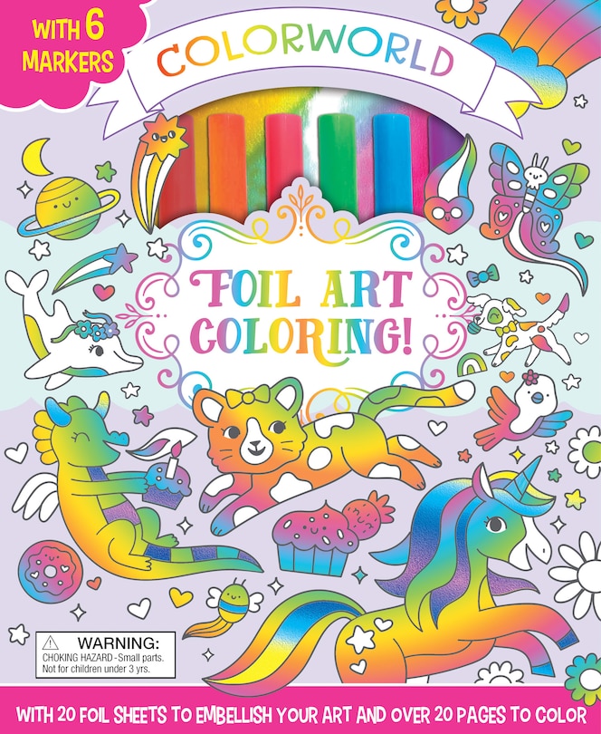 Front cover_ColorWorld: Foil Art Coloring!