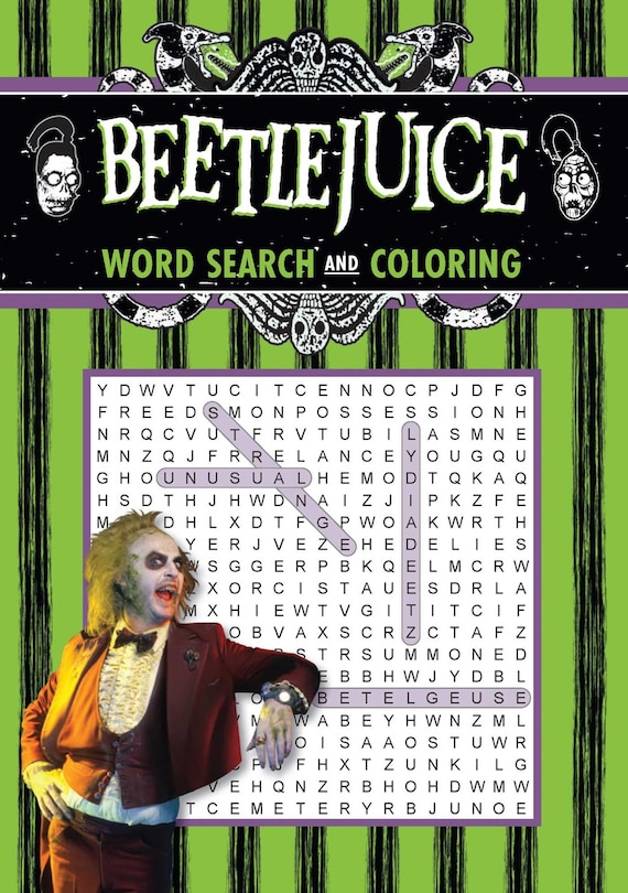 Couverture_Beetlejuice Word Search and Coloring