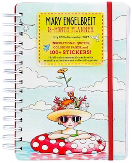 Front cover_Mary Engelbreit 18-Month Coloring Planner: July 2026-December 2027