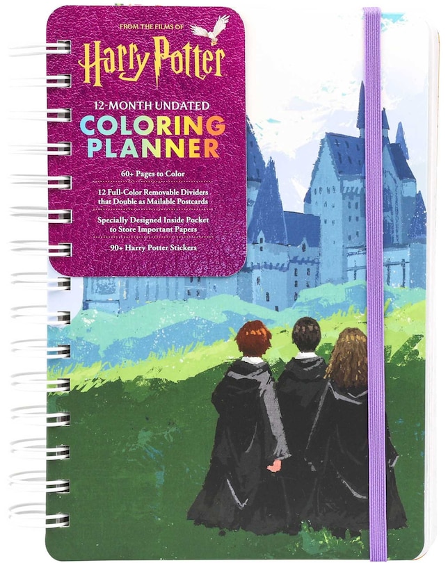 Front cover_Harry Potter 12-Month Undated Coloring Planner