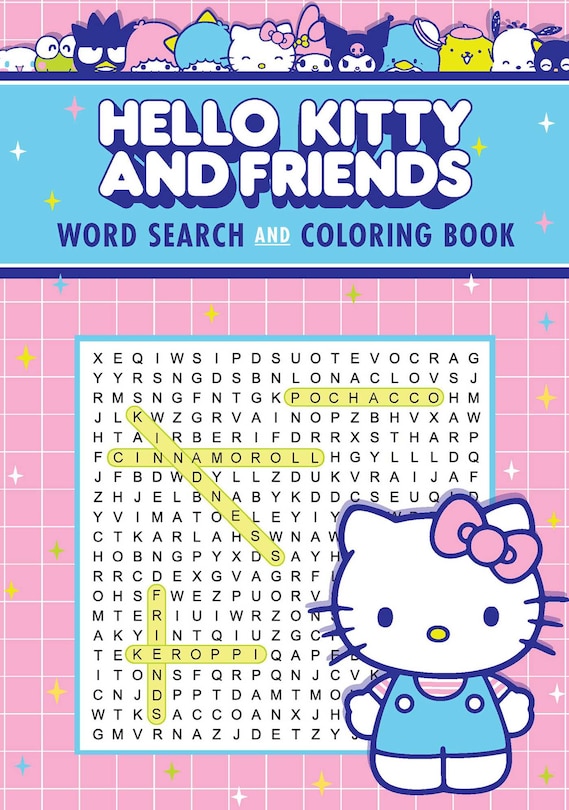 Front cover_Hello Kitty and Friends Word Search and Coloring Book