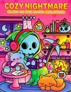 Front cover_Cozy Nightmare Glow-in-the-Dark Coloring