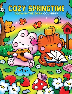 Front cover_Cozy Springtime Glow-in-the-Dark Coloring