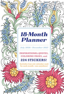 Couverture_18-Month Coloring Planner: July 2026-December 2027