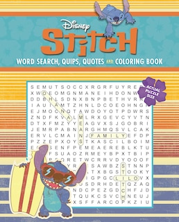Front cover_Disney Stitch Word Search, Quips, Quotes and Coloring Book