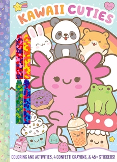Couverture_Kawaii Cuties: Coloring Book with Confetti Crayons and Stickers