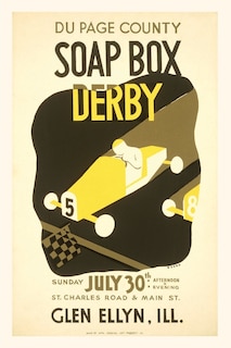 Front cover_Vintage Journal Soap Box Derby, Glen Ellyn, Illinois Poster