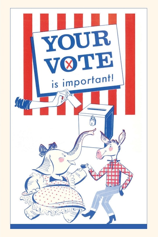 Couverture_Vintage Journal Your Vote is Important, Election Poster