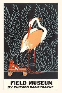 Front cover_Vintage Journal Poster for Field Museum with Giant Heron