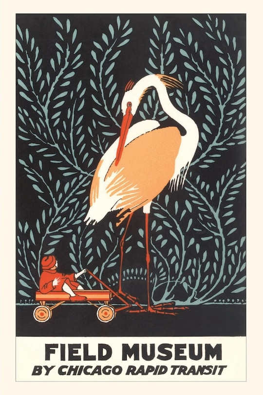 Front cover_Vintage Journal Poster for Field Museum with Giant Heron